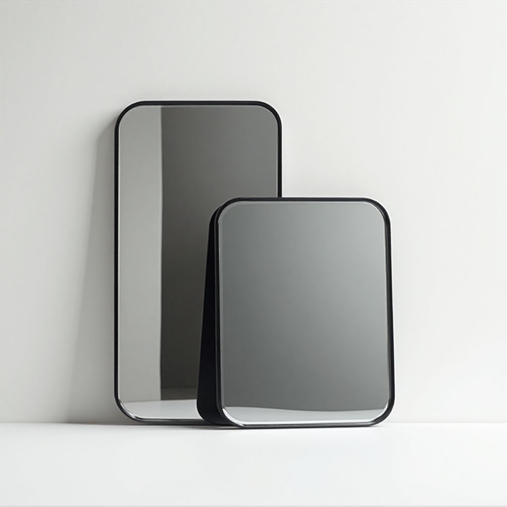 Oversized Mirror Black